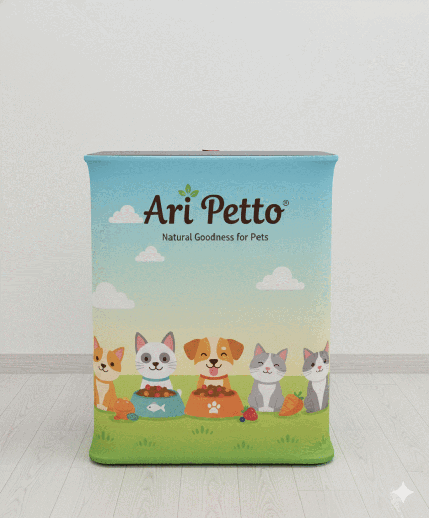 เคาน์เตอร์บูธแบบเหลี่ยม หน้าตรง