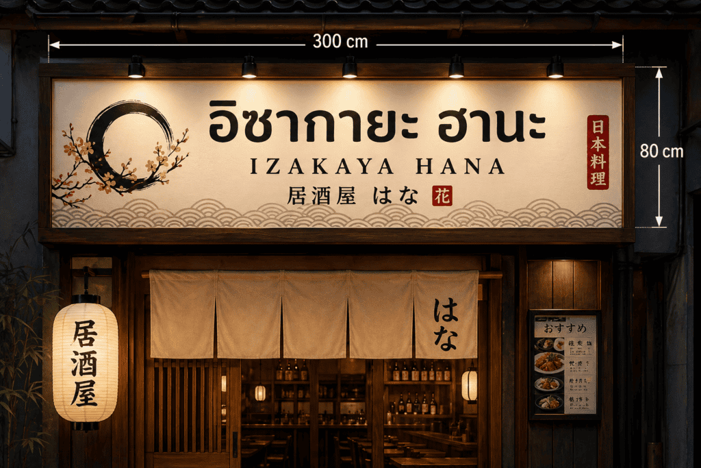 ป้ายหน้าร้านค้า