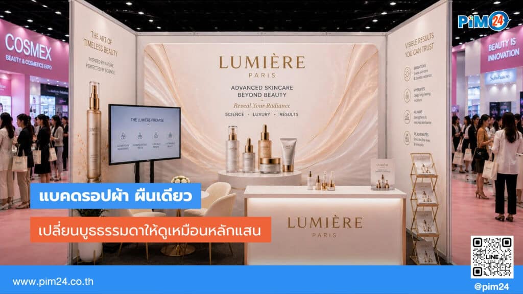 แบคดรอปผ้า ผืนเดียวเปลี่ยนบูธให้ดูพรีเมียม | PIM24
